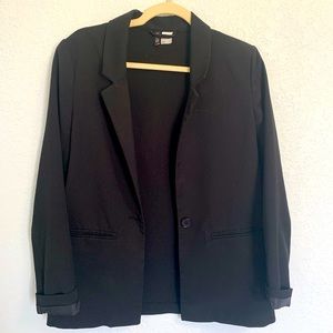 Black boyfriend fit suit jacket